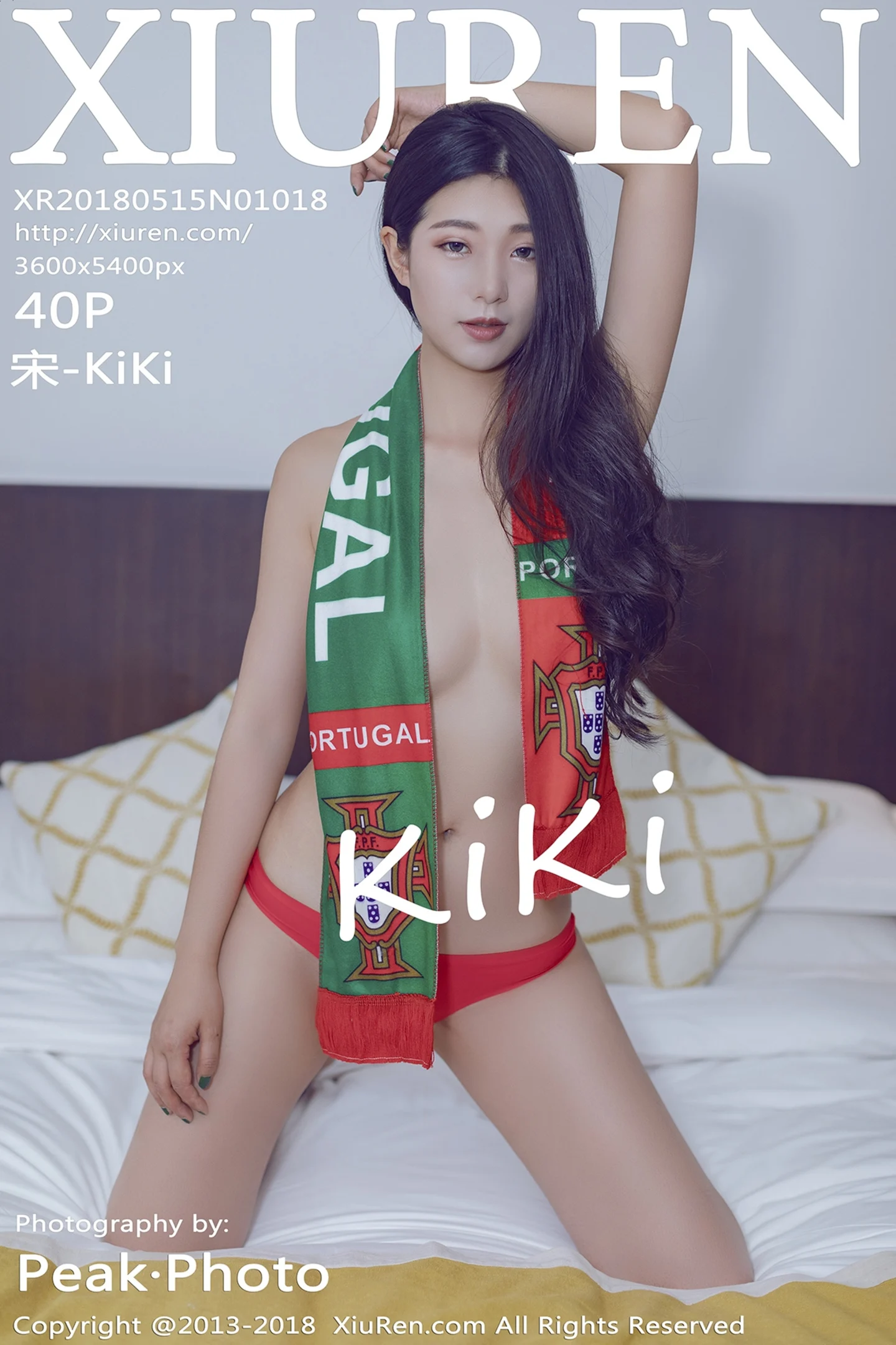 [XiuRen秀人网]No.1018_性感女神宋KiKi世界杯球队围巾真空露豪乳撩人诱惑写真40P-秀人网 - XiuRen.Pro